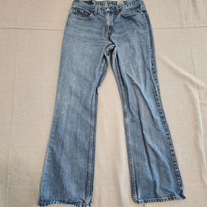 Vtg Levis 515 Jeans Womens 12 Blue Denim Cotton Boot Cut Mid Rise